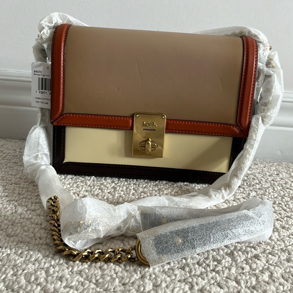 BNWT Coach Elegant Hutton Colour block cross body